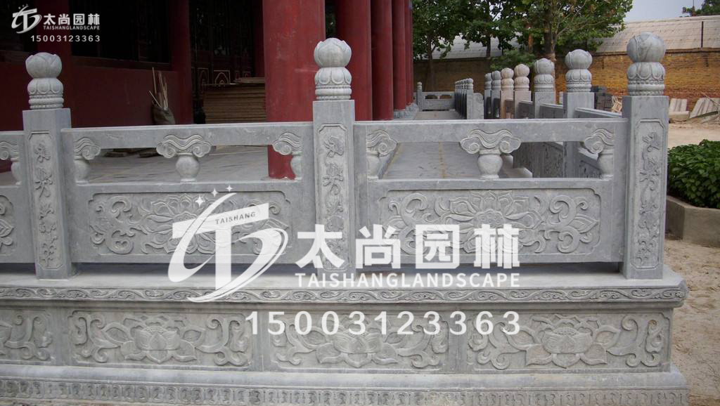 太尚雕塑，寺廟護欄
